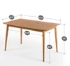 Mid-Century Modern Quality Wood Dining Table