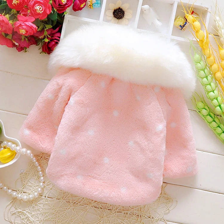 Kids Baby Bow Ties Cloak Jacket Autumn Winter Overcoat Thick Warm Toddler Clothes SHOBDW Girls Coats 