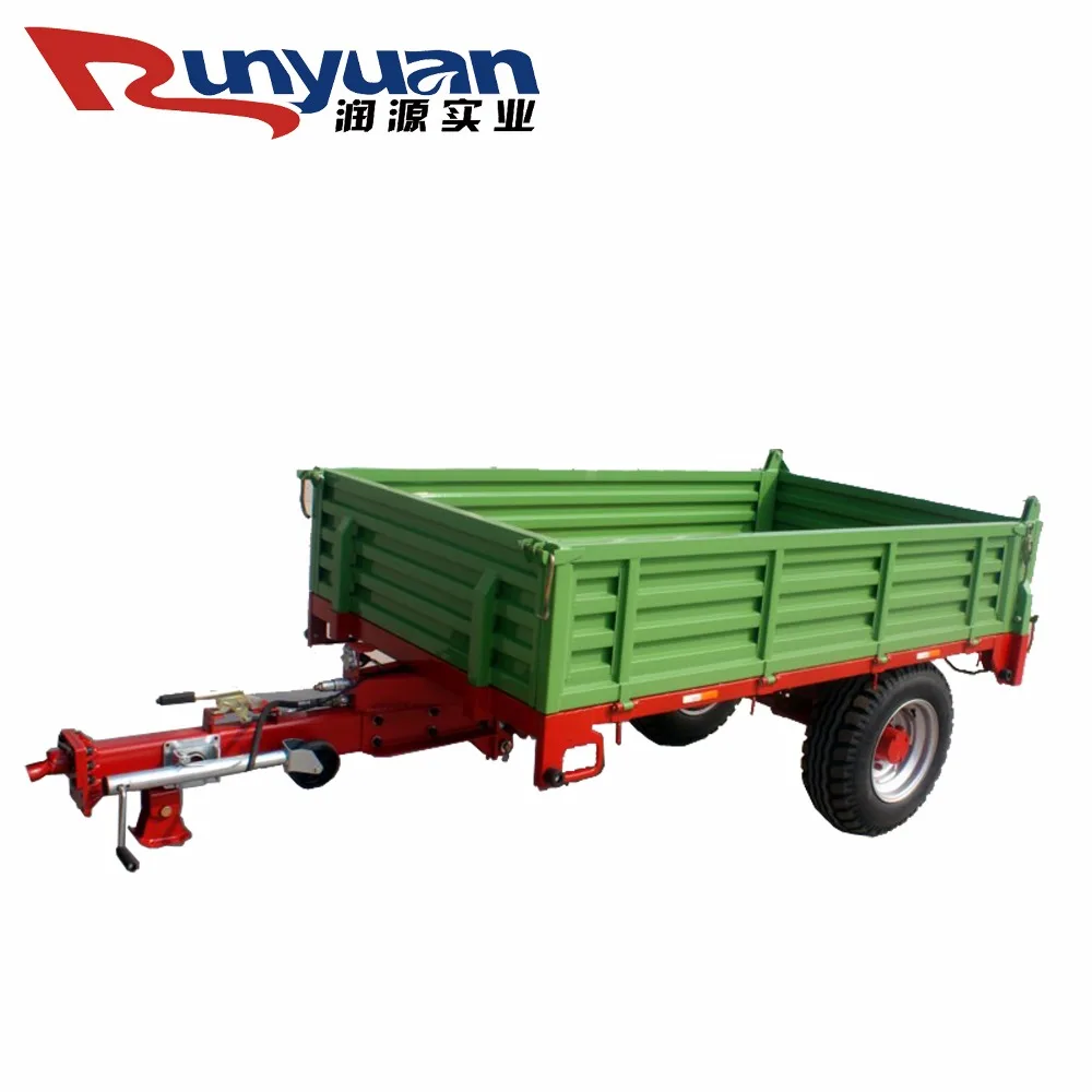 
Agricultural 2 ton trailer/ 5 ton trailer 2 wheel atv farm tractor three-point suspension tipper trailer good prices for sale 