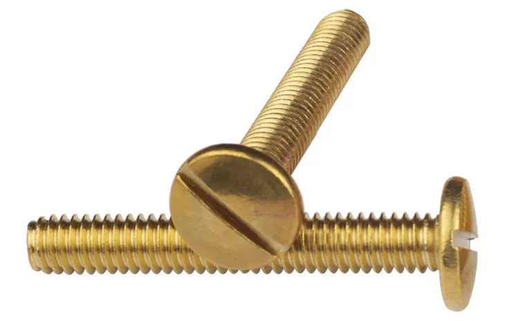 Brass Slotted Pan Head Bolts Dome Truss Head Bolt M2 M3 M4 M5 M6 M7 M8 M10 Buy Slotted Pan 9624