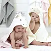 premium organic bamboo cotton terry baby hooded towel comfortable baby bath towel with hood lamb private label
