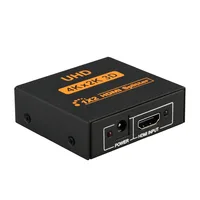 

4K mini 2 Port HDMI Splitter 1x2 Video Switch Splitter support 4k x 2k 3D full HD 1080P