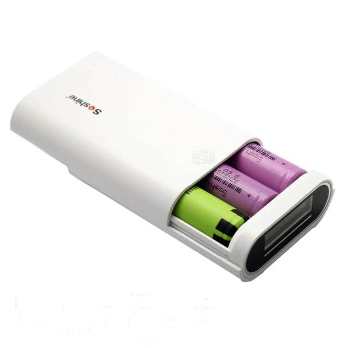 Soshine LCD 3 Slot 18650 Battery Charger Box Power Bank Box 18650