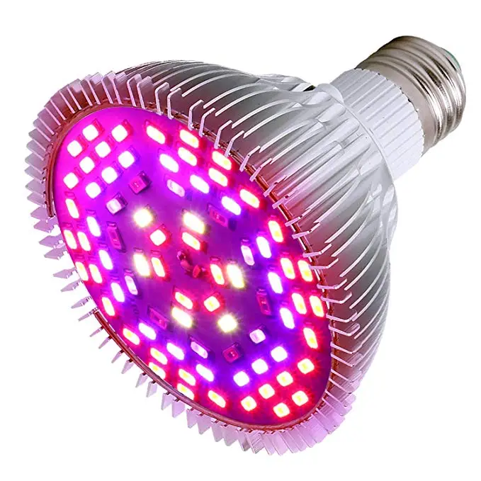 100W Led Grow Light E27 Bulb Full Spectrum Plant Light Bulb with 150 LEDs for Indoor Plants Greenhouse Succulent Veg Flower