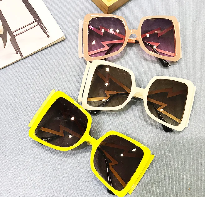 

2021 star model new fashion show thin cool big frame sunglasses shades sun glasses