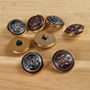 wholesale round shank two part combined plastic military coat button