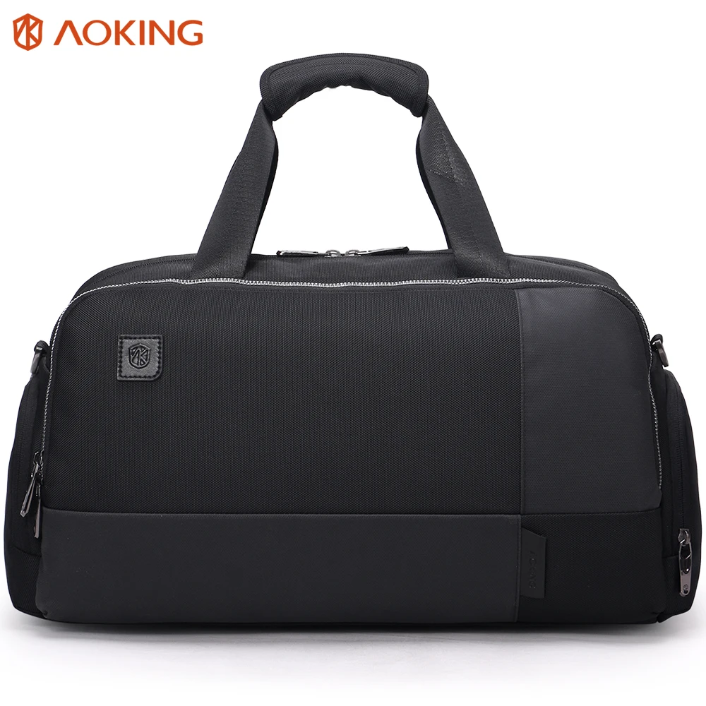 

AOKING custom waterproof mens gym sports travel shoulder duffle bag with shoe compartment