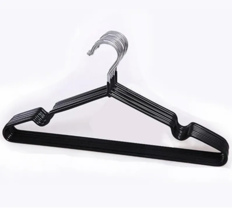 PVC coated wire hangers clothes metal hanger. 