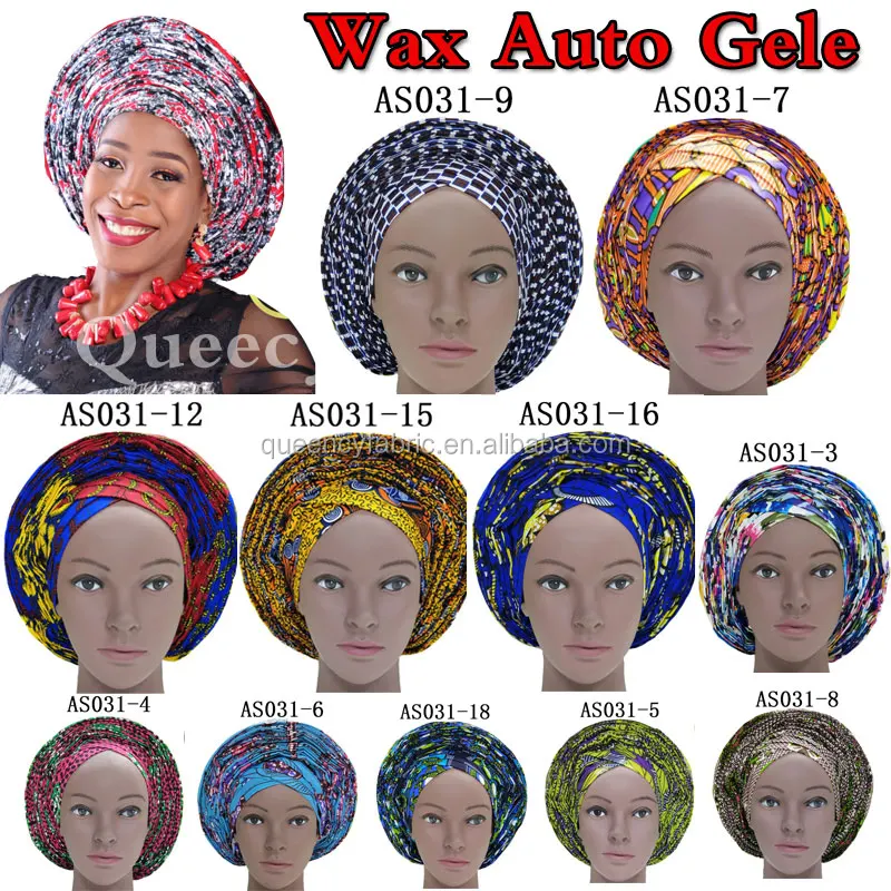 Wrap Head Auto Gele With Ankara
