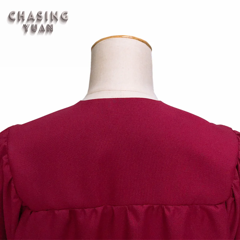 
High Quality Matte Maroon Choral Robe Church Gown 