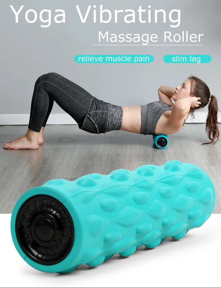Vibrating Massage Roller Foam Roller For Muscle Massage Yoga Vibration