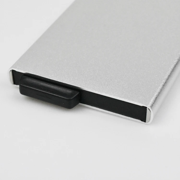 
wholesale custom 2020 new arrival men metal wallet pop up RFID Blocking cheap aluminium credit card holder 