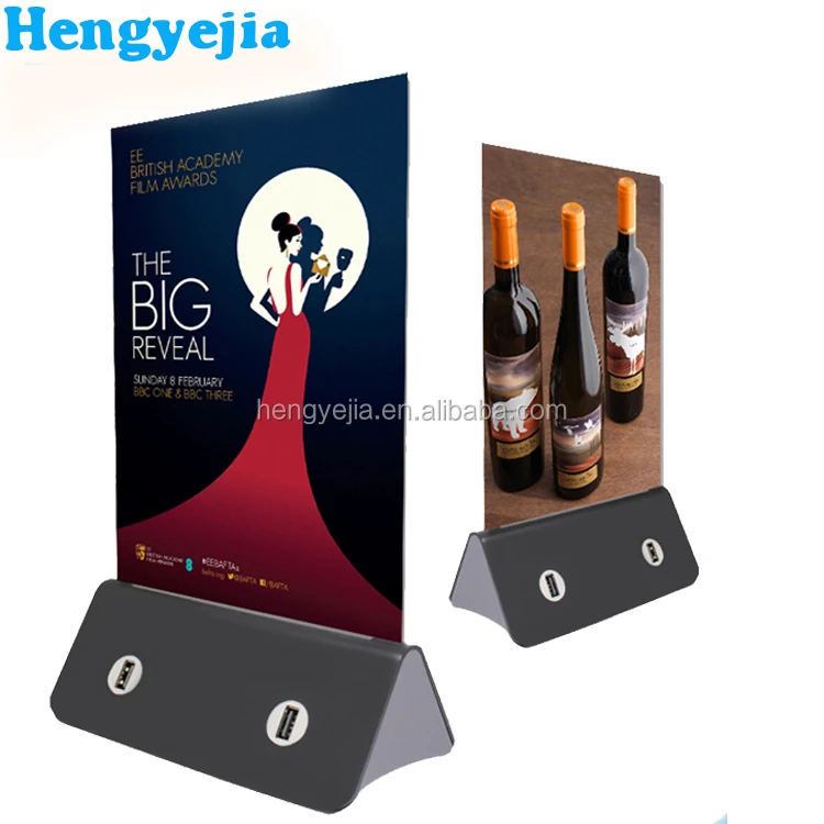 Professional powerbanks manufacturer restaurant/advertising menu mobile power bank mock up