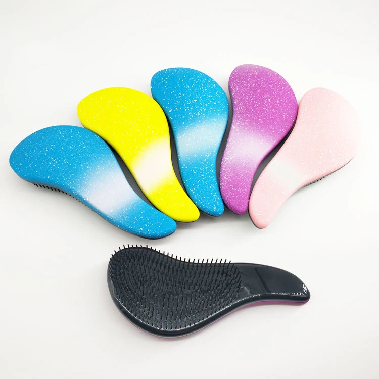 

Magic Anti-static Handle Tangle Massage Plastic Detangling Fancy Hair Brush