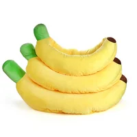 

Eco Friendly Cat Pet Bed House Soft Banana Luxury Pet Dog Bed Wholesale