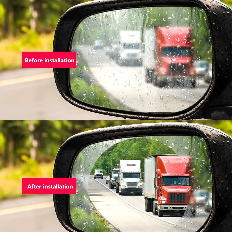2018 New Car Side Rearview Mirror Waterproof Membrane Anti-fog Film Sticker