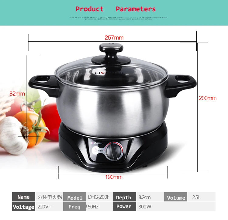 Electric Stainless Steel Mini Hot Pot - Buy Electric Mini Chinese Hot ...