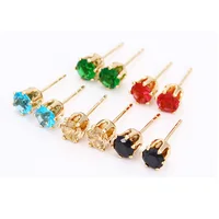 

21221 Xuping wholesale fashion 18k gold color hot sale stud earring