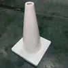 18" Flexible Cone Shape PVC Roadway White Traffic Safety Cone