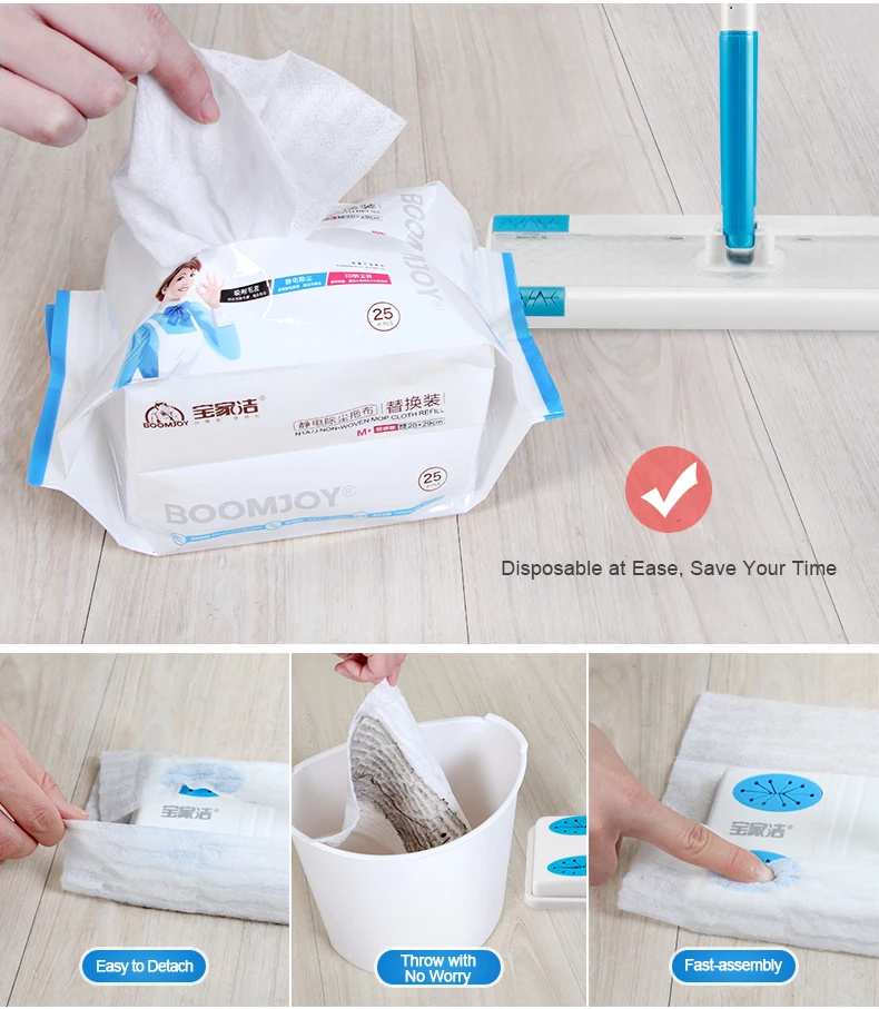 Non Woven Mop With Disposable Wipes N3 Fast And Easy Fashion Cool Best