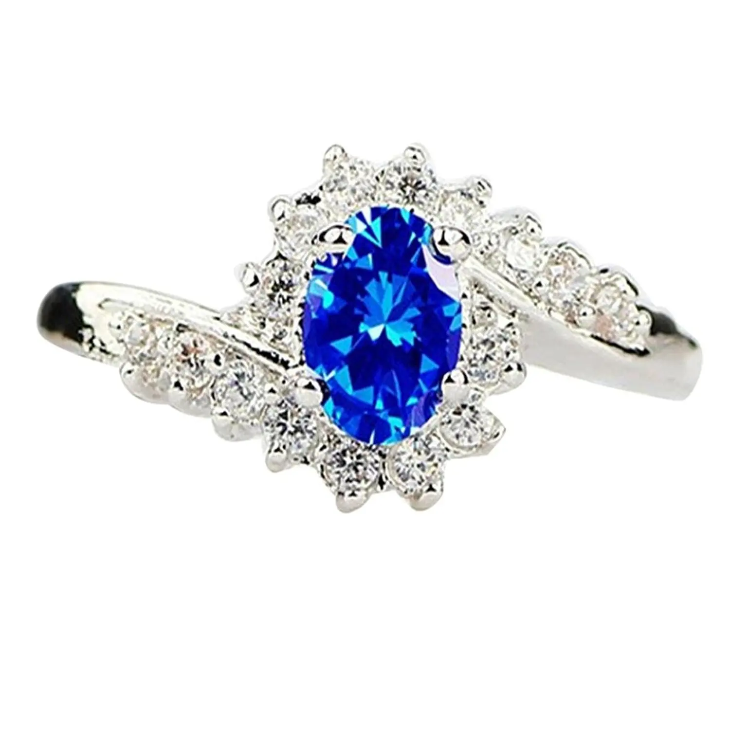 Buy Women Wedding Ring Set Girl Female Diamond Simple Engagement