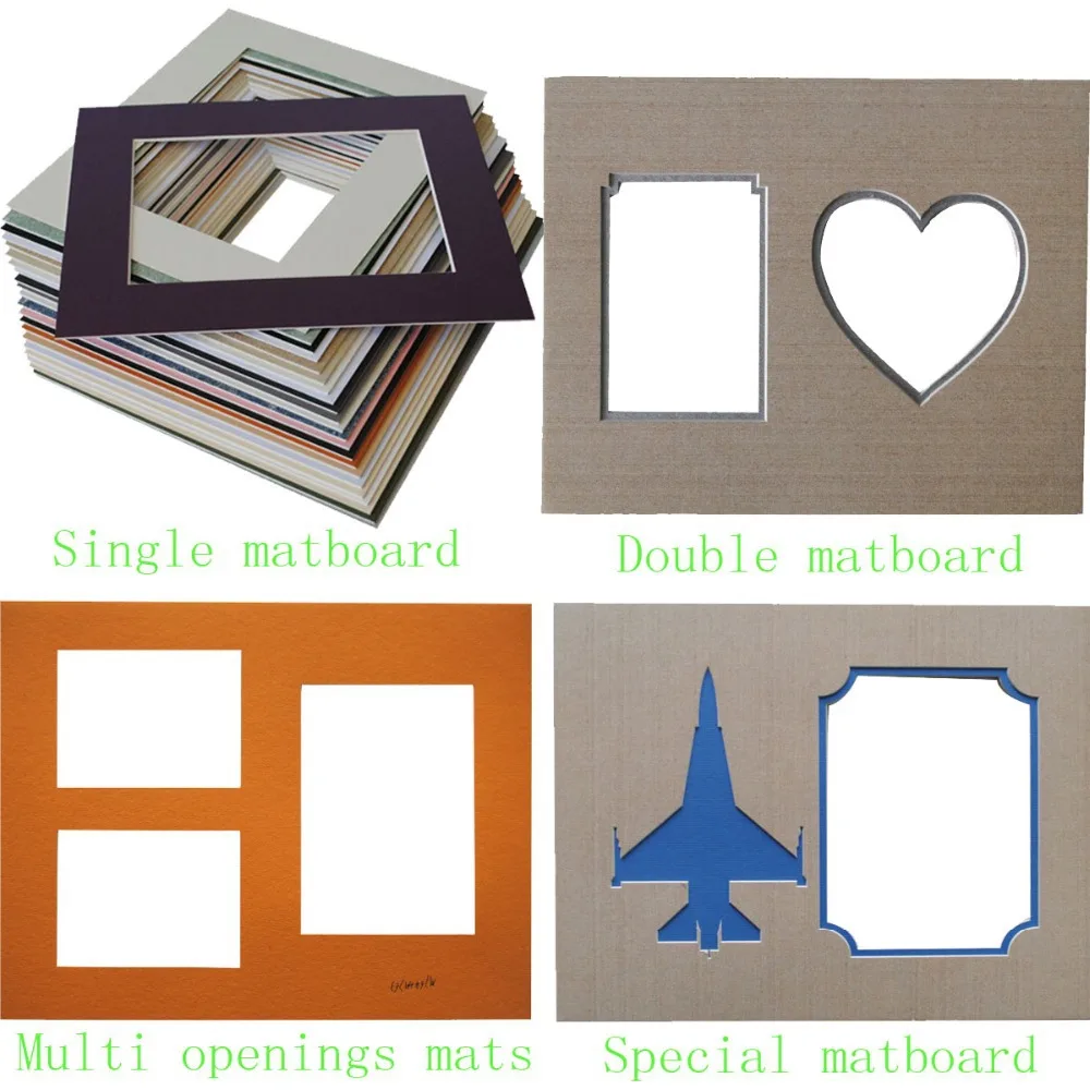 White Printable Collage Cheap Photo Mats For Photo Picture Frame Buy
