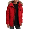 Wholesale bulk order custom red plain mens quilted winter puffer jacket