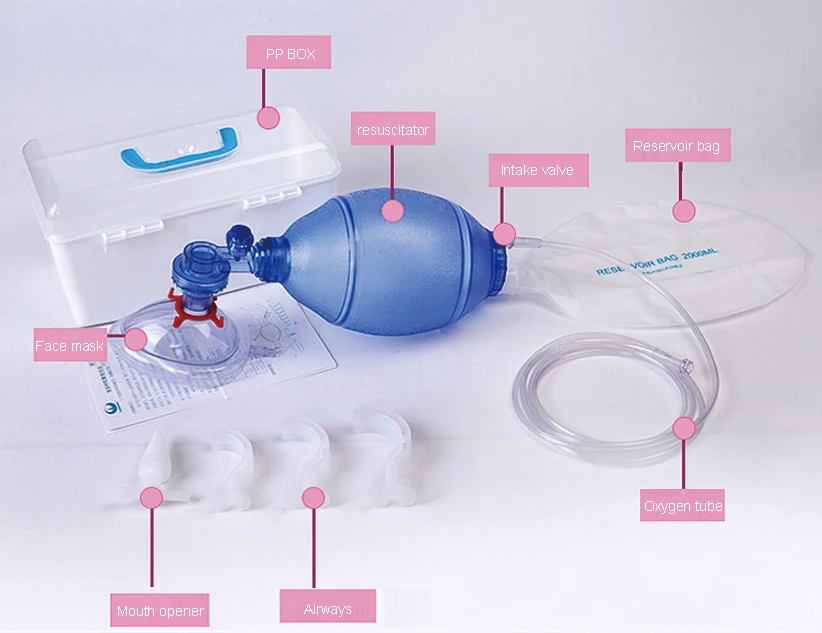 Manual Pvc Oxygen Neonatal Resuscitator Uses Of Breathing Ambu Bag