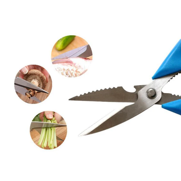Multifunction Food Scissors Stainless Steel Kitchen Scissors Household