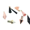 Free samples empty 5g 12.1mm diamond shape mirror white pink blue unique lipstick tube with UV spray coating