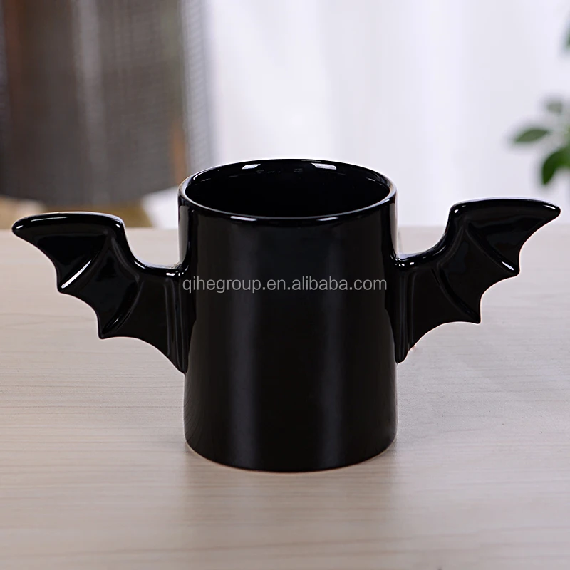 

QiHe Industry Ceramic creative Batman Mug Coffee Milk Tea Cup 3D Bat mug