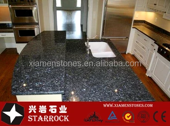 Prefab Blue Pearl Granite Kitchen Countertop Lowes Granite