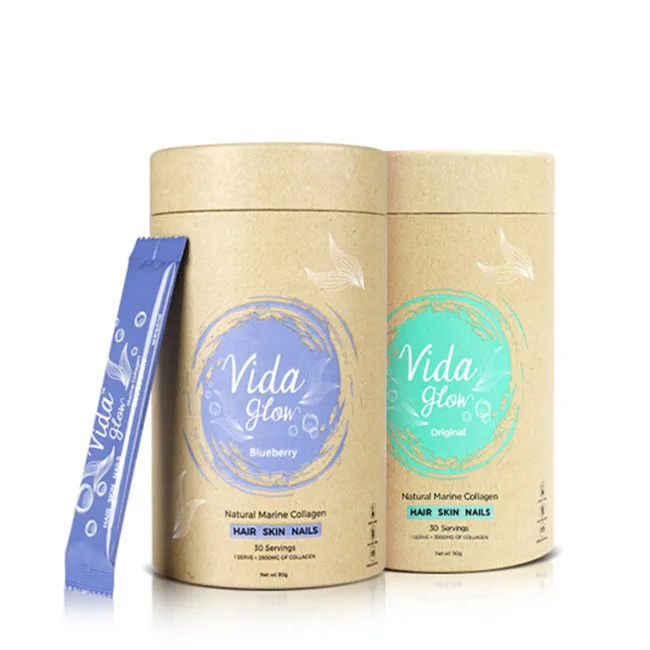 Recyclable Food Grade Kraft Cardboard Protein Powder Paper Tube