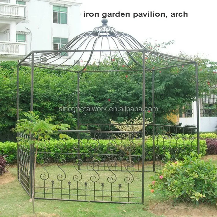 Elegant Wrought Iron Garden Pergola Metal Round Pavilion Buy