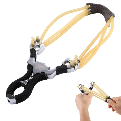 

Snake Design Stainless Steel Detached Latex Band Slingshot