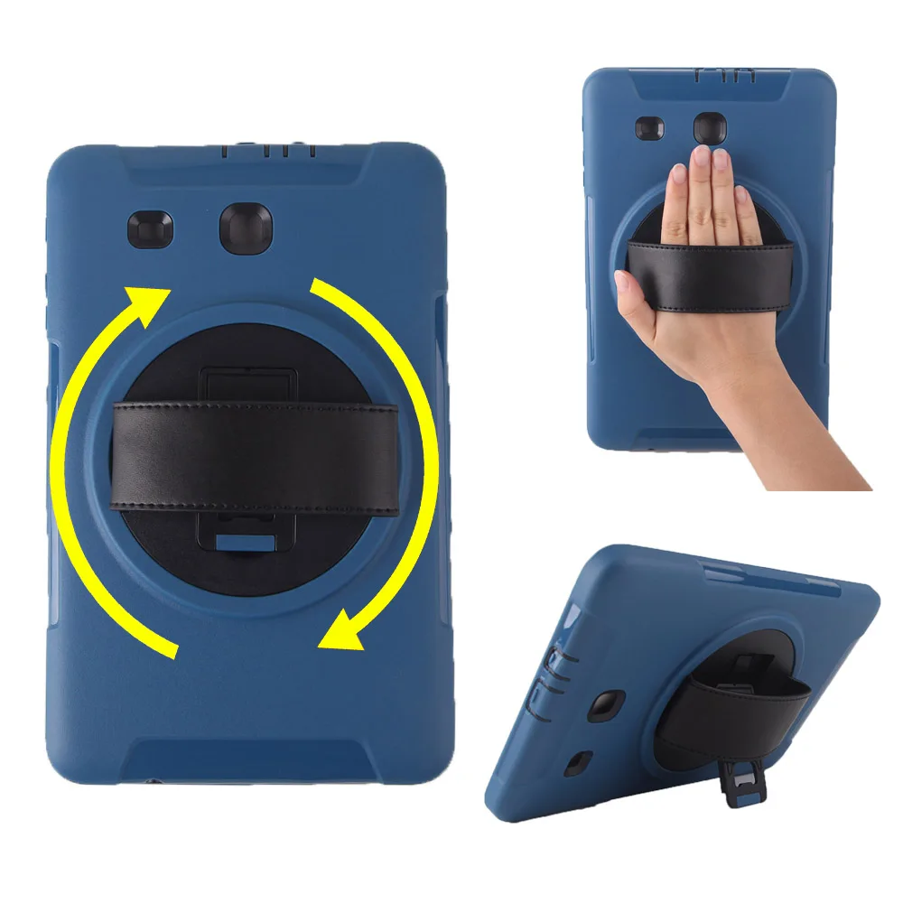 

Custom Logo Protective tablet cover For Samsung galaxy tab e 9.6 case with hand strap, N/a