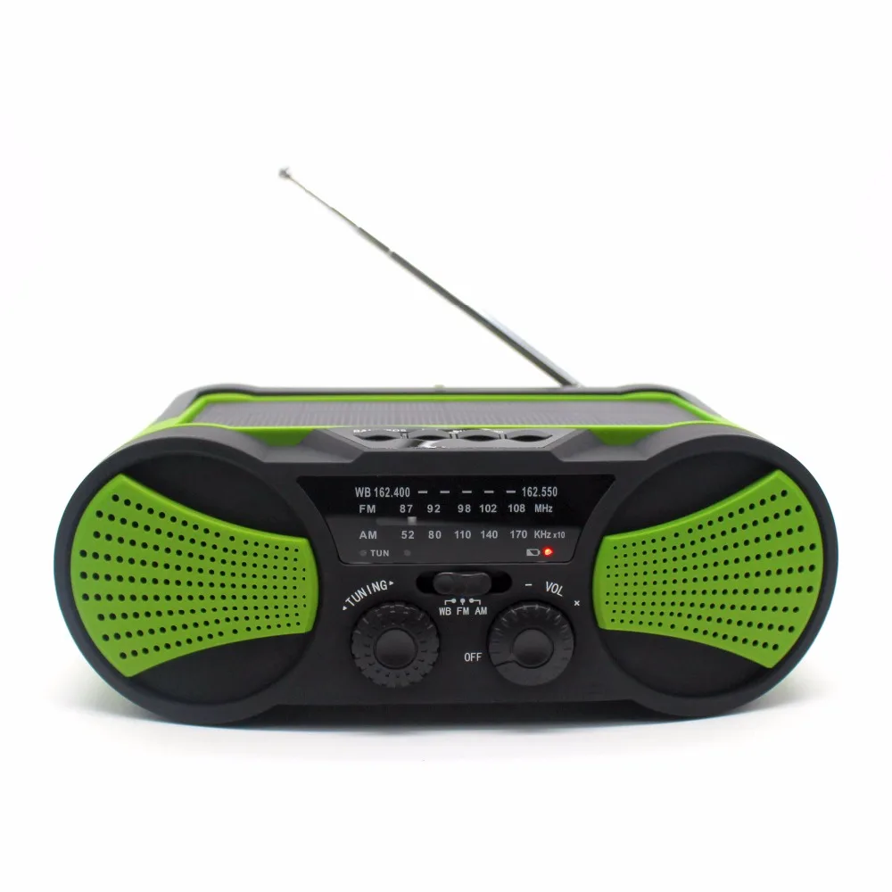 

usb sd mp3 fm solar hand crank radio with flashlight and cell phone charger, Customized