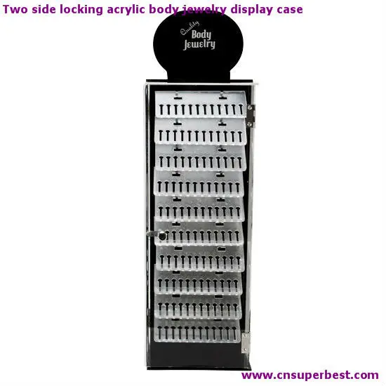 Conter Locking Acrylic Body Jewelry Display Case Buy Acrylic Body Jewelry Display Case,Locking
