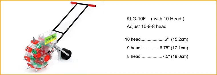 KLG-10F Head Hand Push Cole Crops/Kale/Okra/Melon Seeder