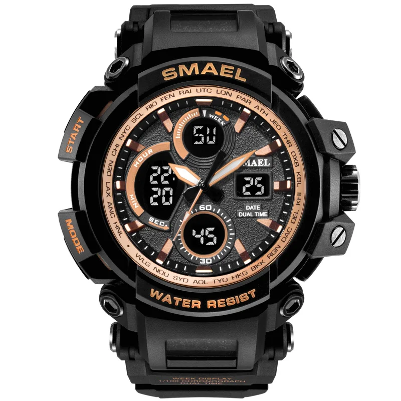 

SMAEL Watches Men Analog Quartz Digital Watch Waterproof Sports Watches for Men LED Electronic Military Clock Reloj Hombre 2018