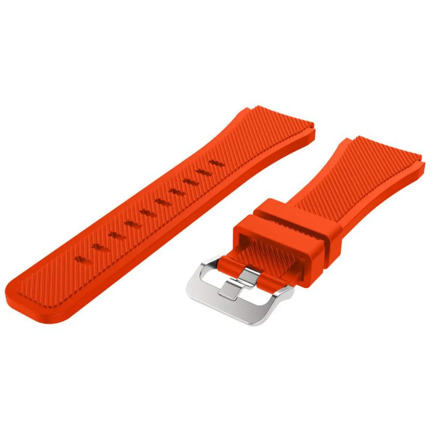 Sonjer 22Mm Watchbands for Samsung Gear for S3 Top Luxury Silicone Watch Strap for Watches Gift,United States,Orange,22Mm