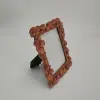 New design Rose Gold Ginkgo Leaf Shape Decorative Resin Frame 18.5x23cm