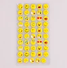 Custom high quality 3d puffy expression self adhesive sticker emoji cartoon sticker for kids