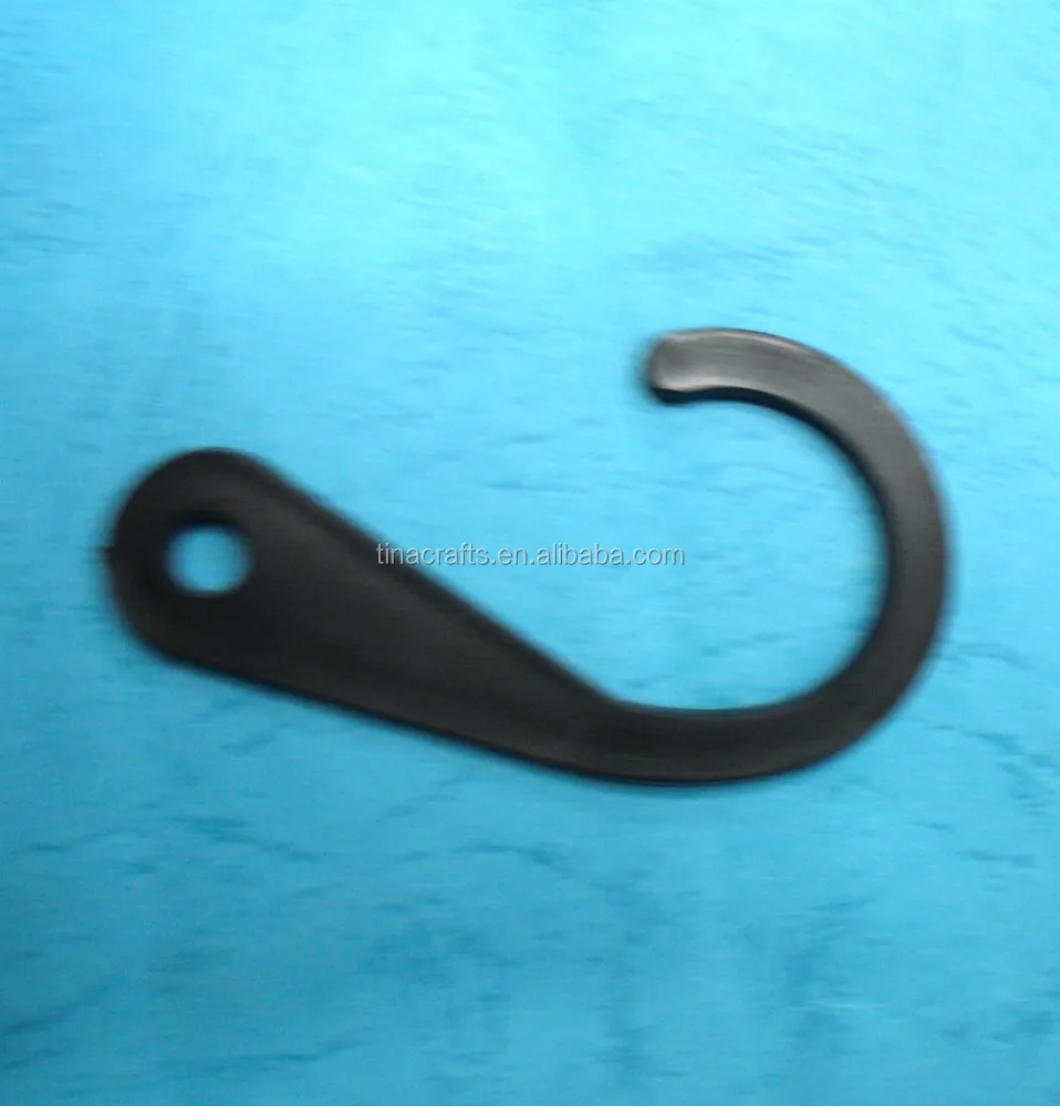 

Black plastic hook