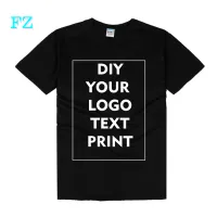 

Customized Print T Shirt for Men DIY Your like Photo or Logo White Top Tees T-shirt Men's Size S-4XL Modal Heat Transfer Process