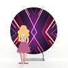 Beautiful aluminium photobooth round backdrop circular display backgrounds for photographers