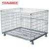 Wine Carry Basket Storage Nesting Four Side Roll Warehousing Welded Wire Mesh Container