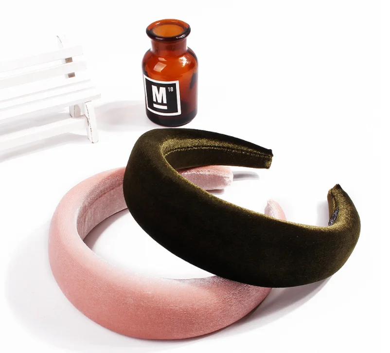 5cm Width Velvet Sponge Hairband Women Alice Foam Headbands Hair