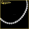 new style micro pave cz 925 sterling silver latest design beads necklace