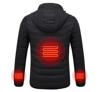 

NO BATTERY Winter Outdoor ski USB Battery Smart Heated warm Jacket for men